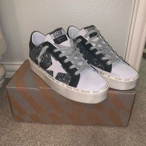Golden Goose Hi Star sparkly sneakers